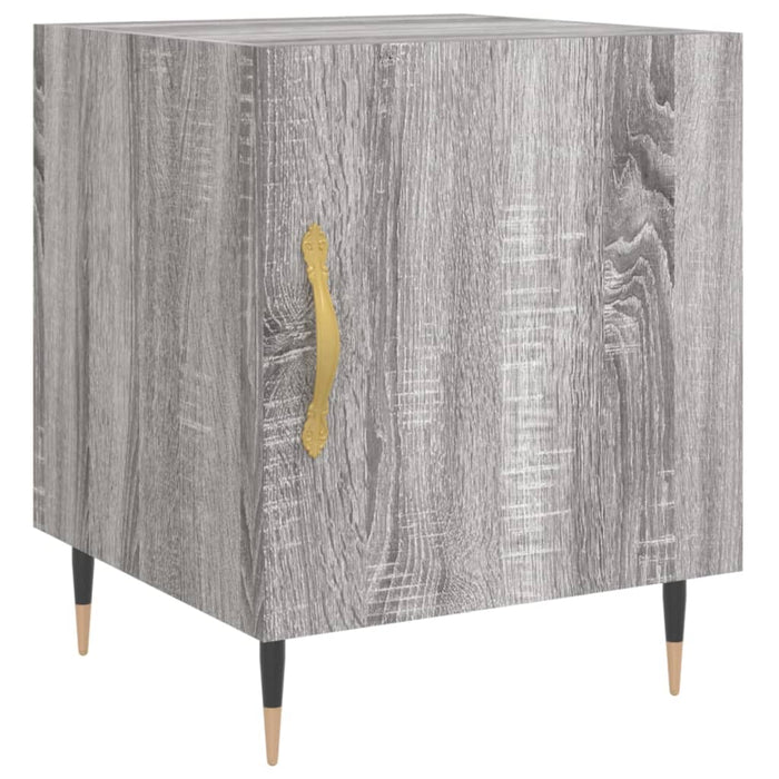 Comodino Grigio Sonoma 40x40x50 cm in Legno Multistratocod mxl 129237