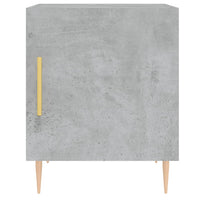 Comodini 2 pz Grigio Cemento 40x40x50 cm in Legno Multistrato 827541