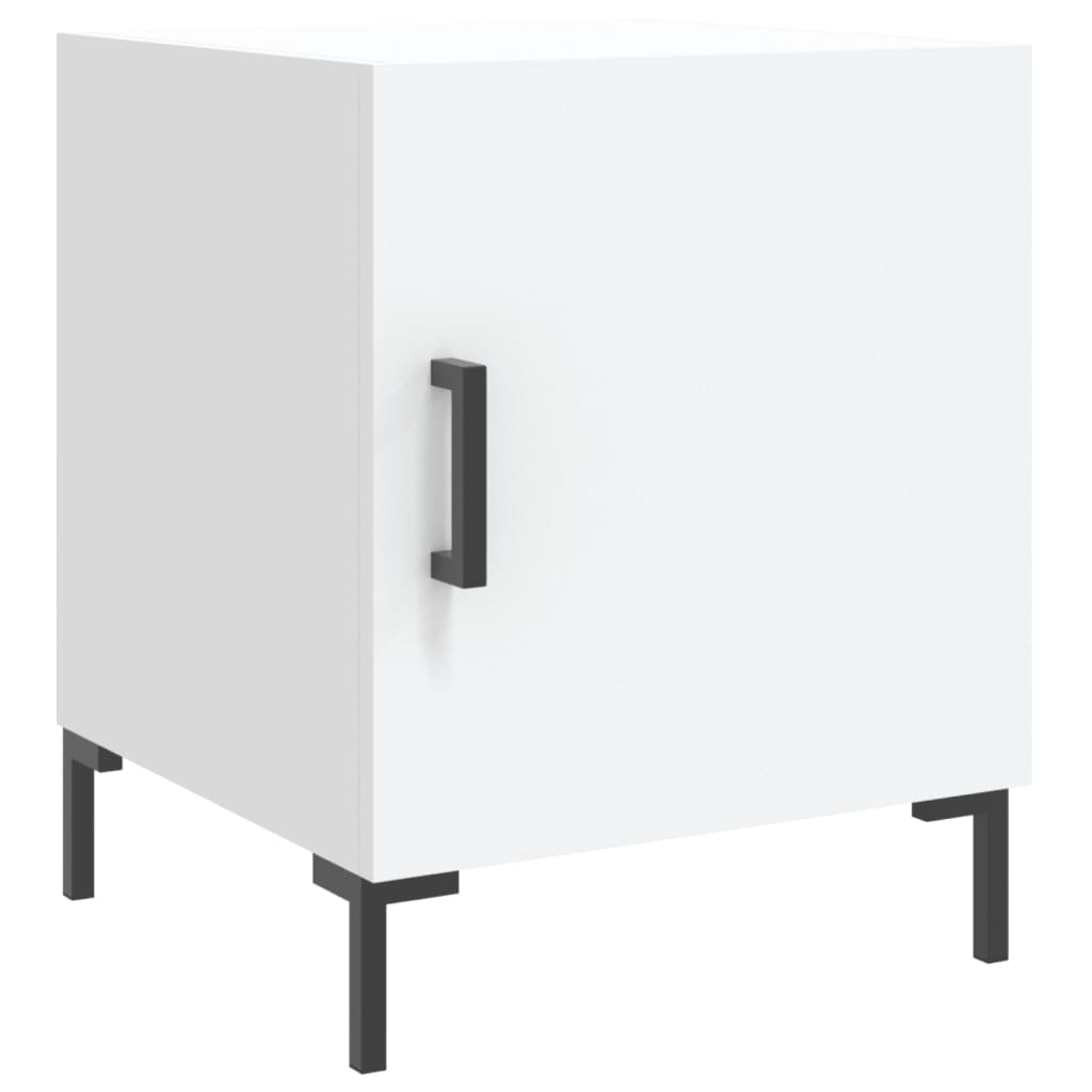 Comodino Bianco 40x40x50 cm in Legno Multistratocod mxl 103874