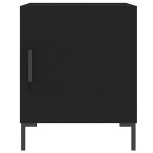 Comodino Nero 40x40x50 cm in Legno Multistrato 827566