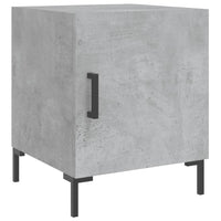 Comodino Grigio Cemento 40x40x50 cm in Legno Multistratocod mxl 104333