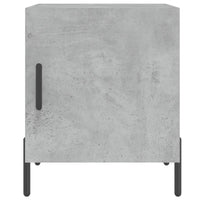 Comodino Grigio Cemento 40x40x50 cm in Legno Multistrato 827588