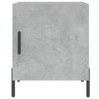 Comodini 2 pz Grigio Cemento 40x40x50 cm in Legno Multistrato 827589