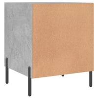 Comodini 2 pz Grigio Cemento 40x40x50 cm in Legno Multistrato 827589