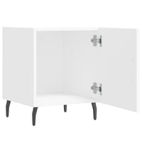 Comodini 2 pz Bianchi 40x40x50 cm in Legno Multistrato 827597