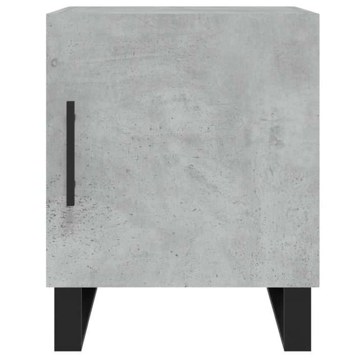 Comodino Grigio Cemento 40x40x50 cm in Legno Multistrato 827620