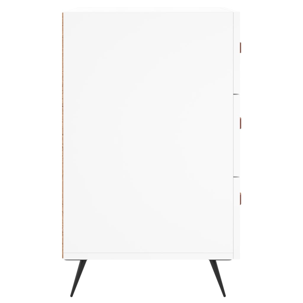 Comodino Bianco 40x40x66 cm in Legno Multistrato 827628