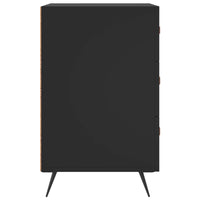 Comodino Nero 40x40x66 cm in Legno Multistrato 827629