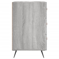 Comodino Grigio Sonoma 40x40x66 cm in Legno Multistrato 827634