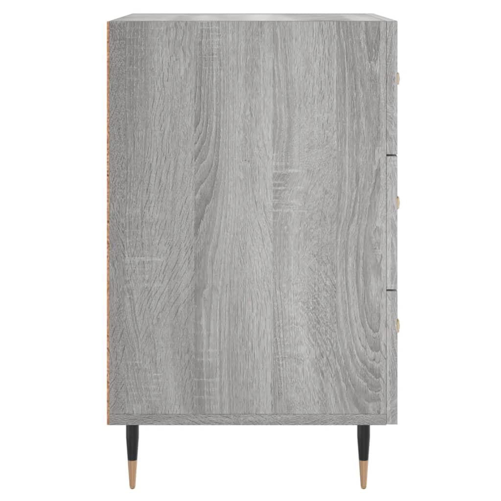 Comodino Grigio Sonoma 40x40x66 cm in Legno Multistrato 827642