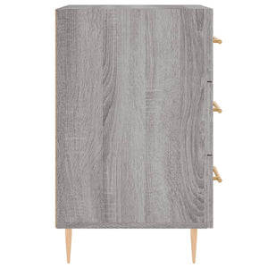 Comodino Grigio Sonoma 40x40x66 cm in Legno Multistrato 827650