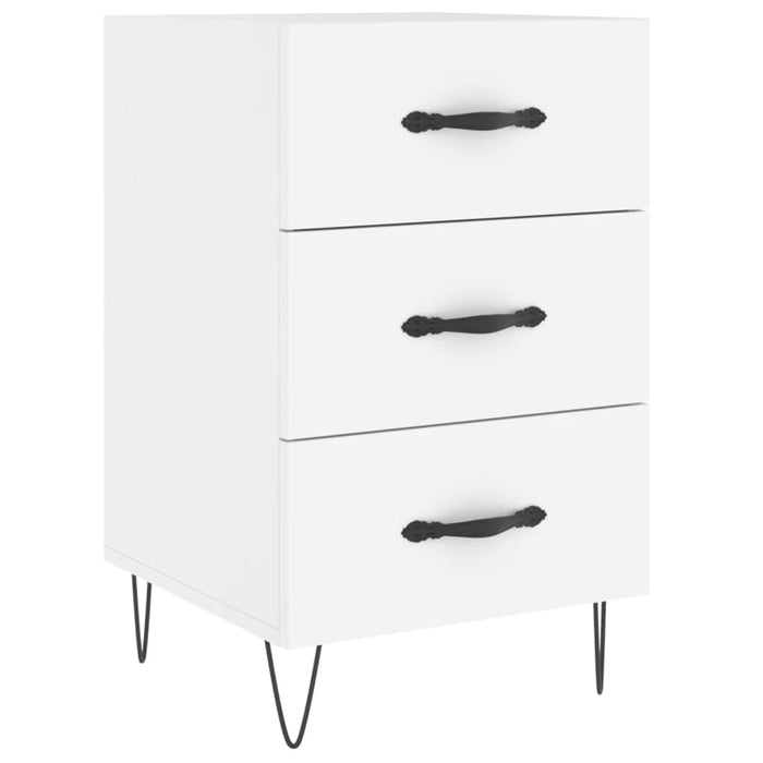 Comodino Bianco 40x40x66 cm in Legno Multistratocod mxl 127497