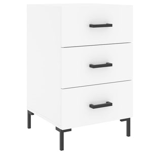 Comodino Bianco 40x40x66 cm in Legno Multistrato 827660