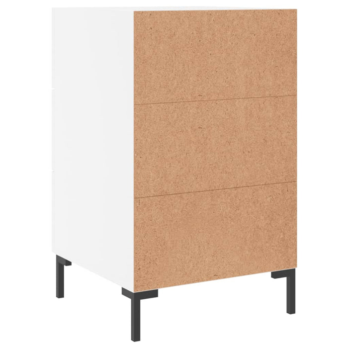 Comodino Bianco 40x40x66 cm in Legno Multistrato 827660