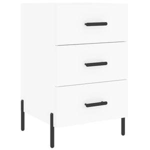 Comodino Bianco 40x40x66 cm in Legno Multistrato 827668