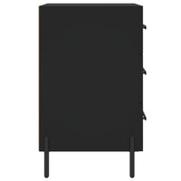 Comodino Nero 40x40x66 cm in Legno Multistrato 827669