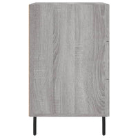 Comodino Grigio Sonoma 40x40x66 cm in Legno Multistrato 827682