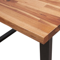 Tavolo da Pranzo Bordi Vivi 110x70x75 cm Legno Massello Acacia 353288