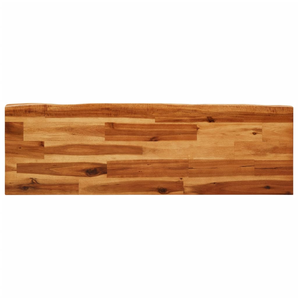 Panca con Bordi Vivi 110 cm in Legno Massello di Acacia 353293