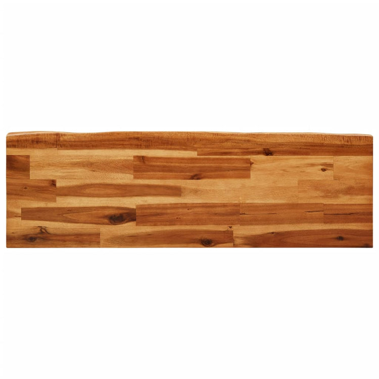 Panca con Bordi Vivi 110 cm in Legno Massello di Acacia 353293