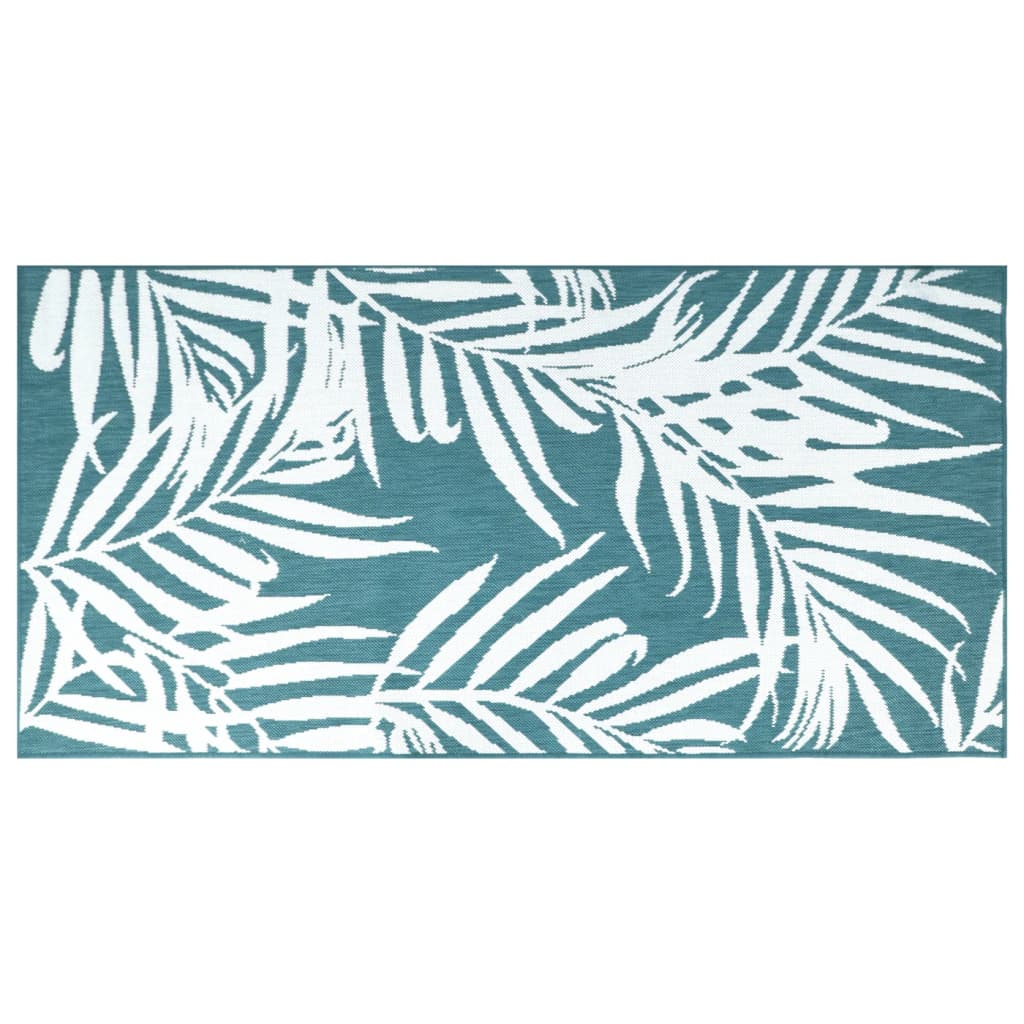 Tappeto da Esterno Aqua e Bianco 80x150 cm Design Reversibilecod mxl 119662