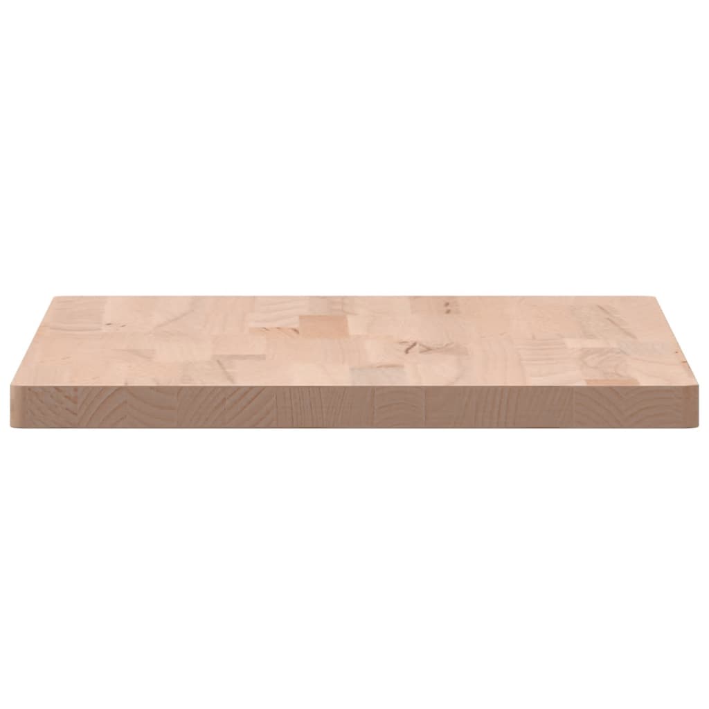 Piano Tavolo 60x40x2,5cm Rettangolare Legno Massello di Faggio 3188884