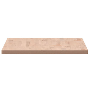 Piano Tavolo 100x60x2,5cm Rettangolare Legno Massello di Faggio 3188885