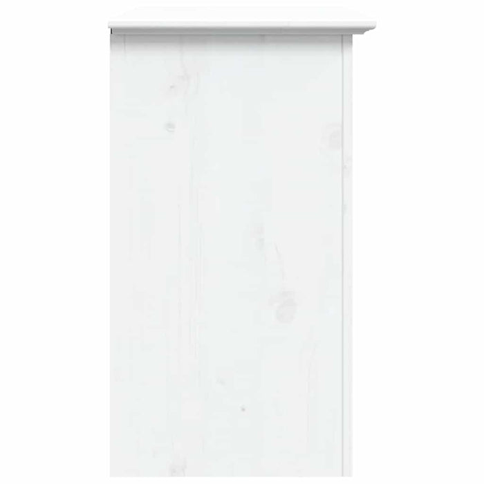 Comodino BODO 53x38,5x66 cm in Legno Massello di Pino Bianco 355053