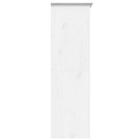 Armadio BODO 151,5x52x176,5 cm in Legno Massello di Pino Bianco 355062