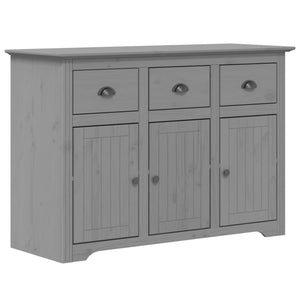 Credenza BODO 115x43x79,5 cm in Legno Massello di Pino Grigio 355067