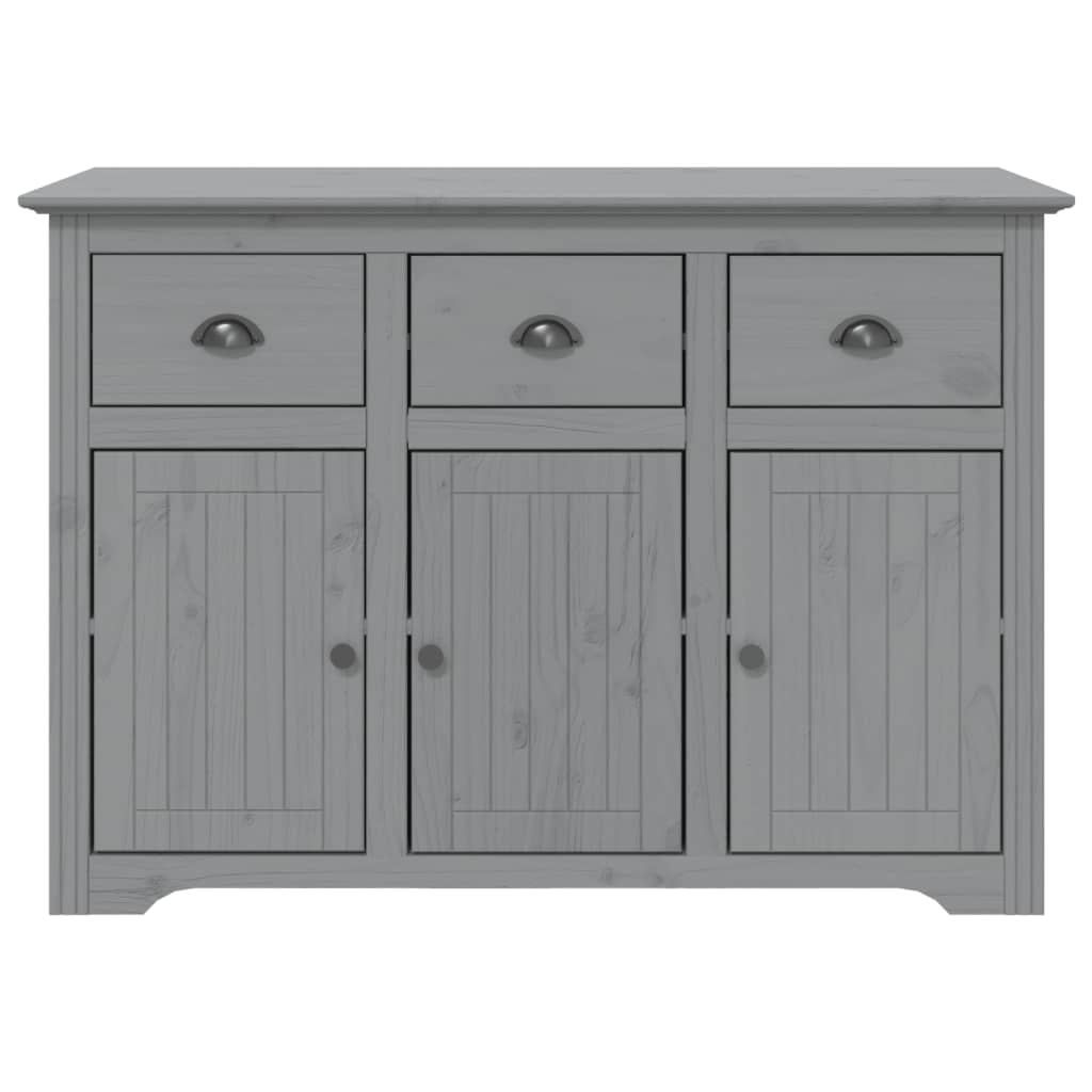 Credenza BODO 115x43x79,5 cm in Legno Massello di Pino Grigio 355067