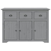 Credenza BODO 115x43x79,5 cm in Legno Massello di Pino Grigio 355067