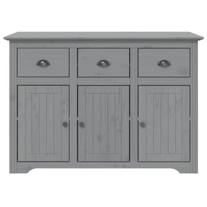 Credenza BODO 115x43x79,5 cm in Legno Massello di Pino Grigio 355067