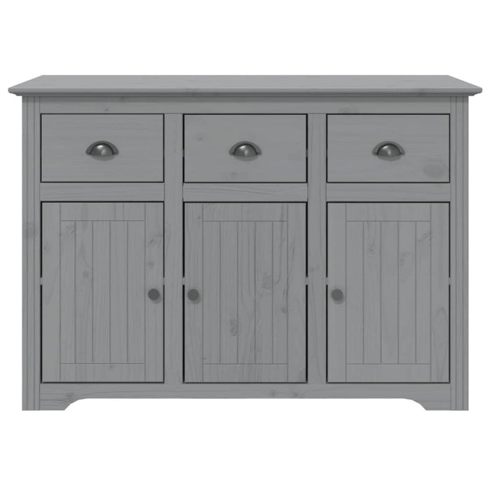 Credenza BODO 115x43x79,5 cm in Legno Massello di Pino Grigio 355067