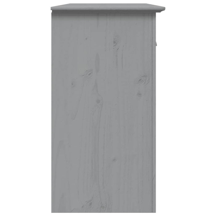 Credenza BODO 115x43x79,5 cm in Legno Massello di Pino Grigio 355067