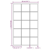 Specchi a Parete 2 pz Neri 100x60 cm in Metallo 3189035