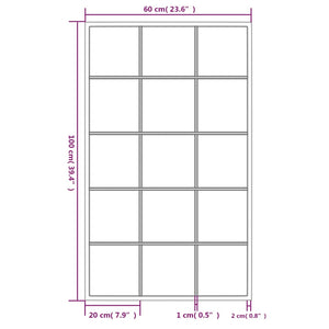 Specchi a Parete 6 pz Neri 100x60 cm in Metallo 3189038