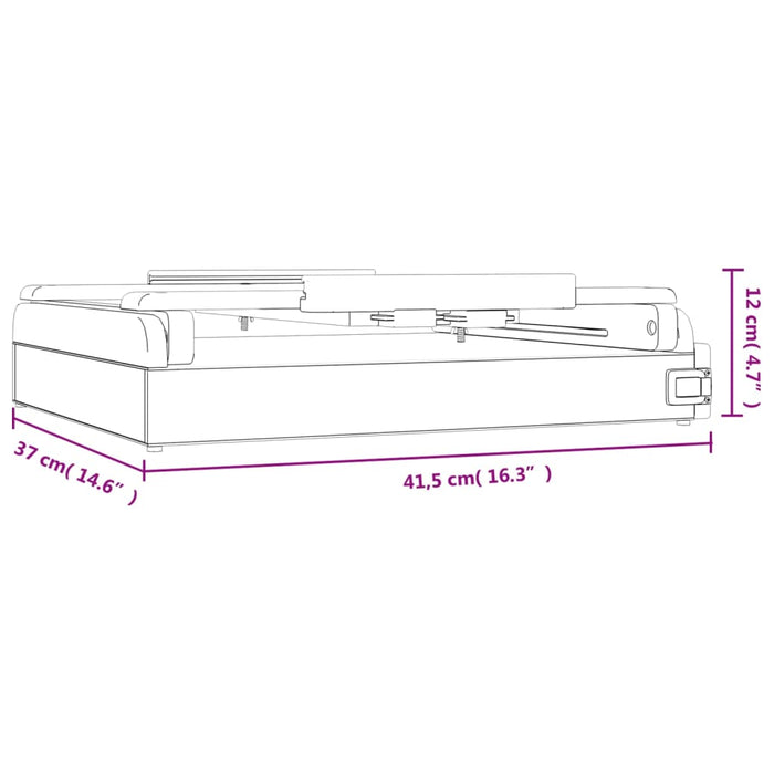 Cavalletto Tavolo Cassetto 41,5x37x12 cm Legno Massello Pino 30229