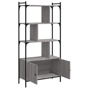 Libreria Ante Grigio Sonoma 76,5x30x154,5 cm Legno Multistrato 833351