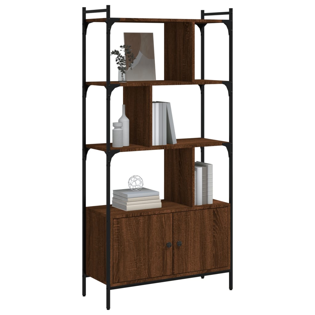 Libreria Ante Rovere Marrone 76,5x30x154,5 cm Legno Multistratocod mxl 130033