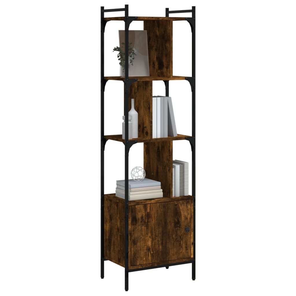 Libreria con Anta Rovere Fumo 44,5x30x154,5cm Legno Multistratocod mxl 106065