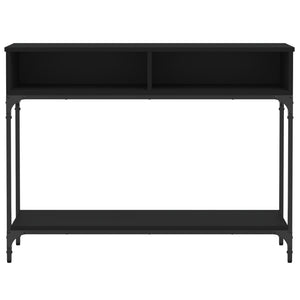 Tavolino Consolle Nero 100x30,5x75 cm in Legno Multistrato 833388