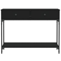 Tavolino Consolle Nero 100x34,5x75 cm in Legno Multistrato 833393