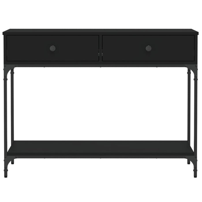 Tavolino Consolle Nero 100x34,5x75 cm in Legno Multistrato 833393