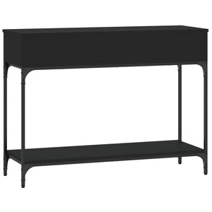 Tavolino Consolle Nero 100x34,5x75 cm in Legno Multistrato 833393