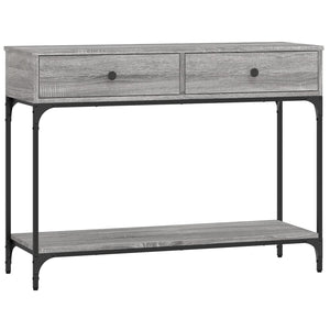 Tavolino Consolle Grigio Sonoma 100x34,5x75cm Legno Multistrato 833396