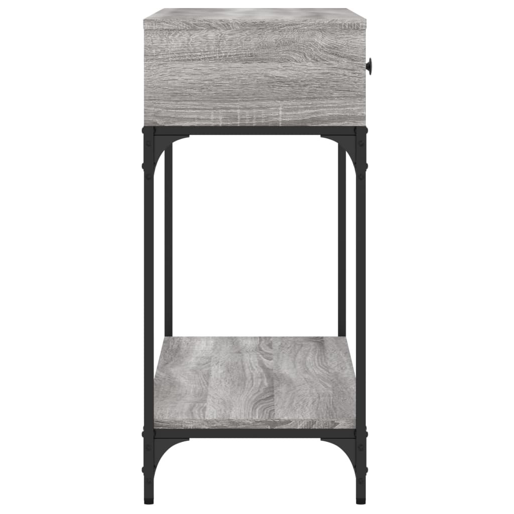 Tavolino Consolle Grigio Sonoma 100x34,5x75cm Legno Multistrato 833396