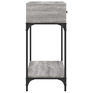 Tavolino Consolle Grigio Sonoma 100x34,5x75cm Legno Multistrato 833396