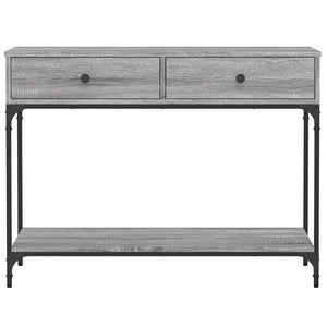 Tavolino Consolle Grigio Sonoma 100x34,5x75cm Legno Multistrato 833396