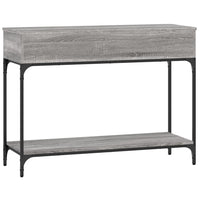 Tavolino Consolle Grigio Sonoma 100x34,5x75cm Legno Multistrato 833396